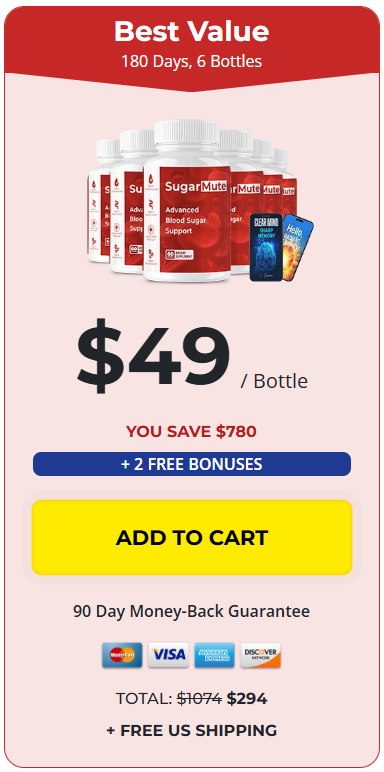 SugarMute 6 Bottle Price